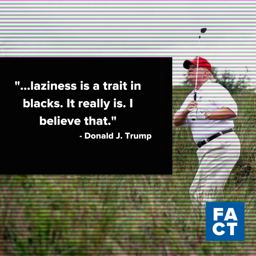 Donald Trump jugando al golf