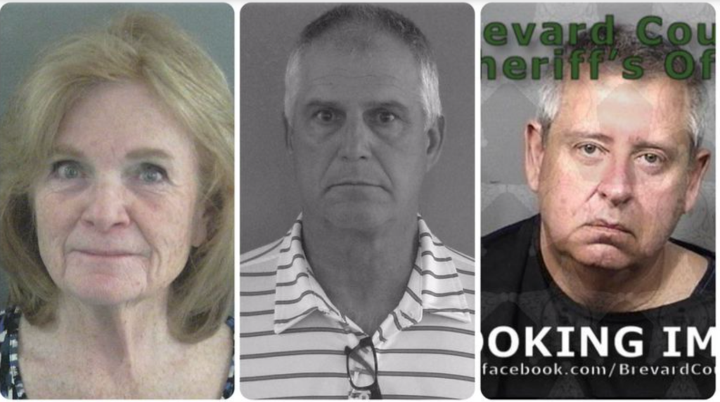Three Villagers; Joan Halstead, Jay Ketcik and John Rider, were arrested over the last two weeks for voter fraud in the 2020 election. (Brevard County Jail and Sumter County Jail)