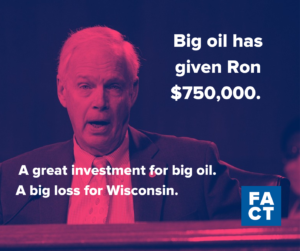 Ron Johnson trabaja duro para las grandes petroleras