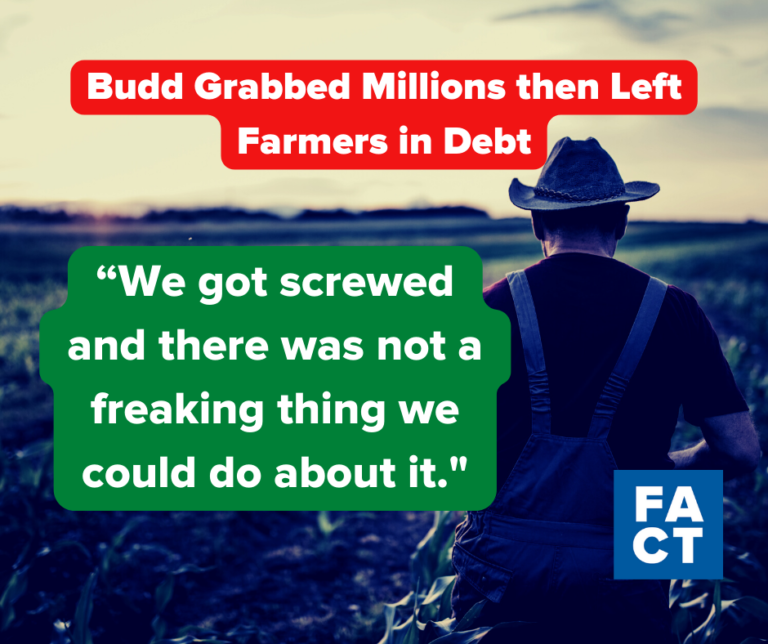 Budd Ripped Off Farmers