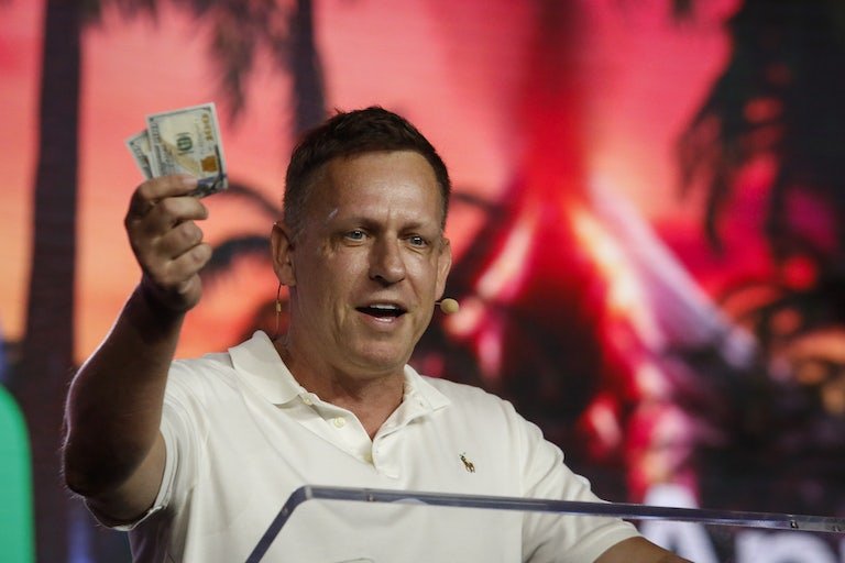 Billionaire Peter Thiel Waves Cash