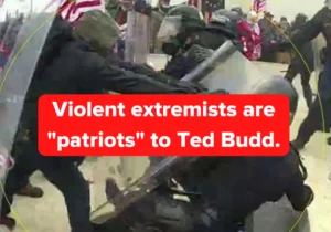 Violent Extremist are Patriots to Ted Budd