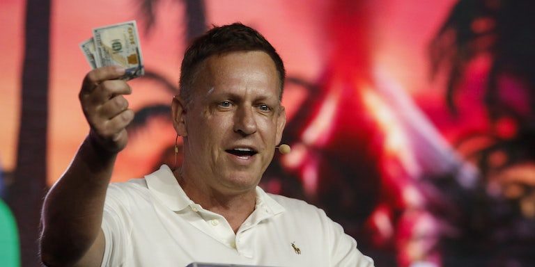 Billionaire Peter Thiel Waves Cash