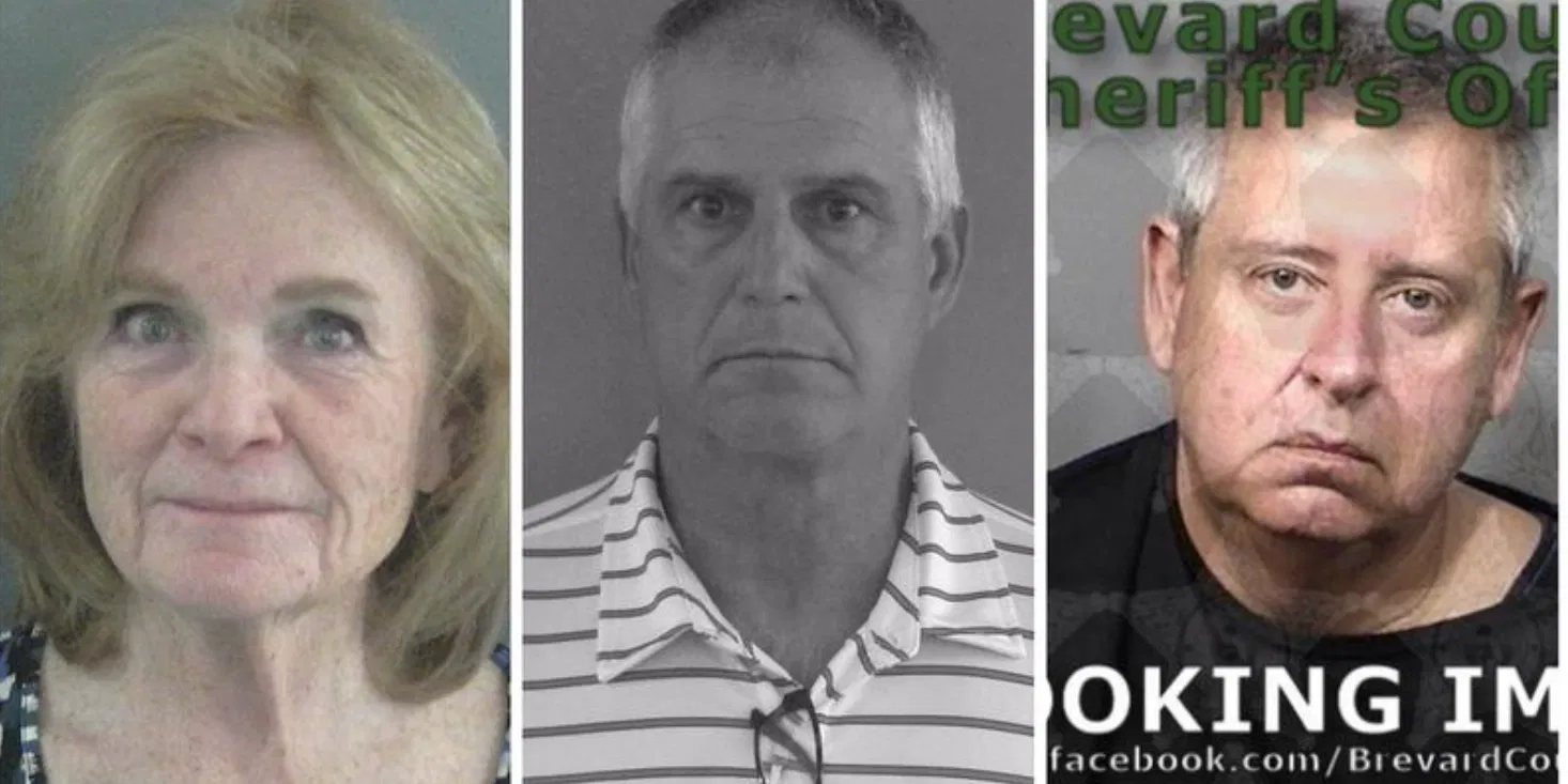 Three Villagers; Joan Halstead, Jay Ketcik and John Rider, were arrested over the last two weeks for voter fraud in the 2020 election. (Brevard County Jail and Sumter County Jail)